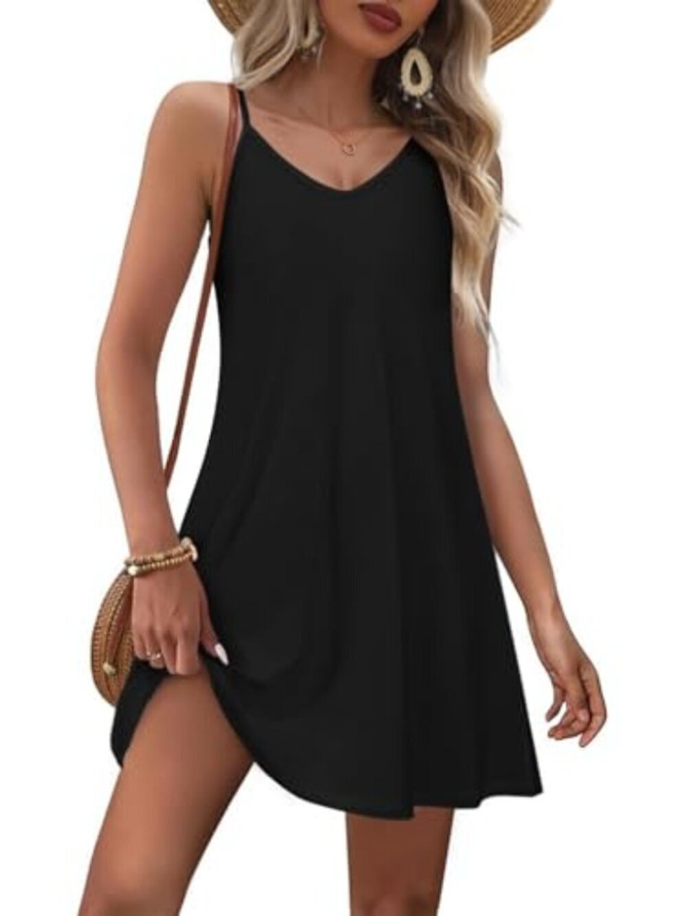 🆕 Women Summer Dresses Spaghetti Strap Casual Ladies Boho Sundresses Beach